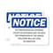 Signmission No Trespassing Or Loitering Except On Business OSHA Notice Sign, Plastic, 10in W x 7in L, 2PK OS-2PACK-NS-P-710-L-14953 - alternate 1